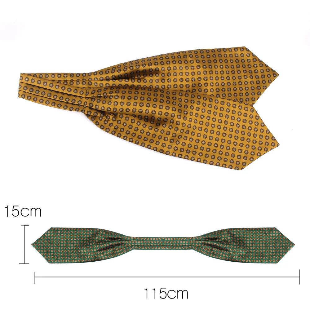 Corbatas Ascot Para Hombre, Corbata De Lunares Azul Marino, | Cuotas