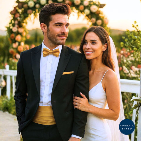 Set Tuxedo Fajón Golden