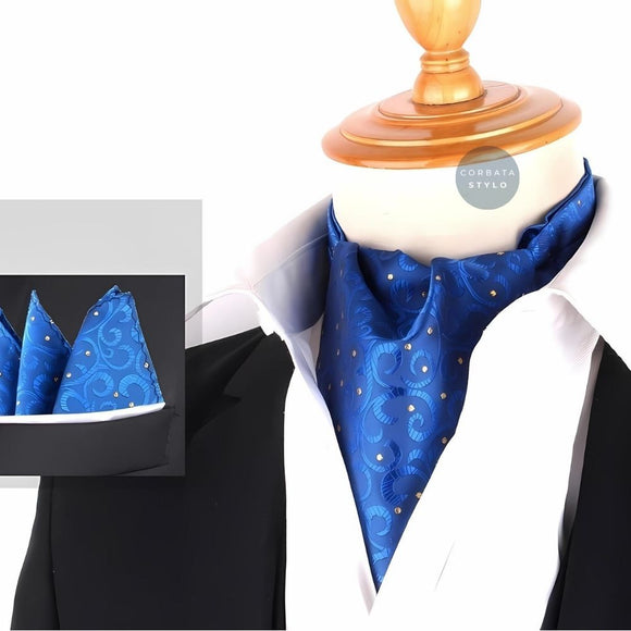 Ascot Set BlueYellow Dots