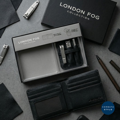 LONDON FOG Billetera + Manicure Set