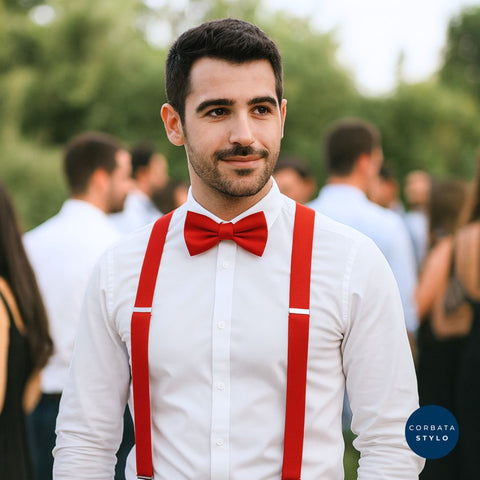 Set Tirantes Dapper Red