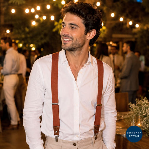 Tirantes Dapper Terracotta