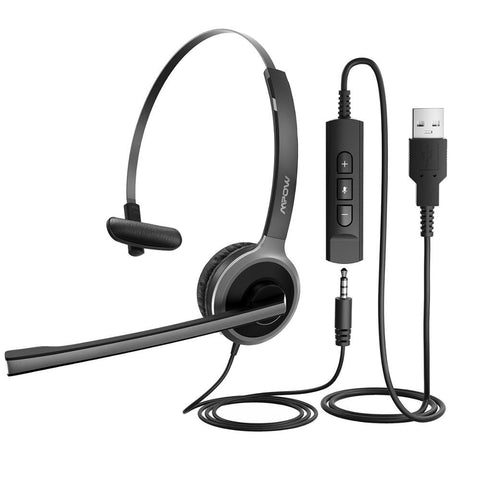Diadema MPOW Trabajo En Casa Micrófono Celular Pc Laptop USB