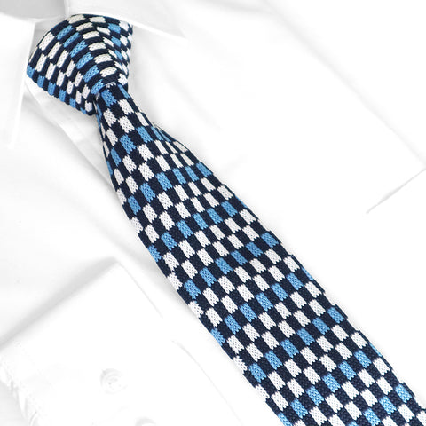 K- BlueWhite Squares