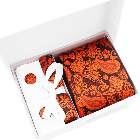 Set Luxury Paisley Orange
