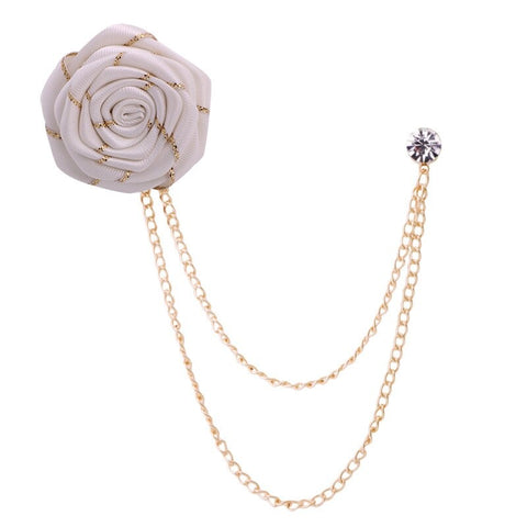 Chain WhiteGolden Flower