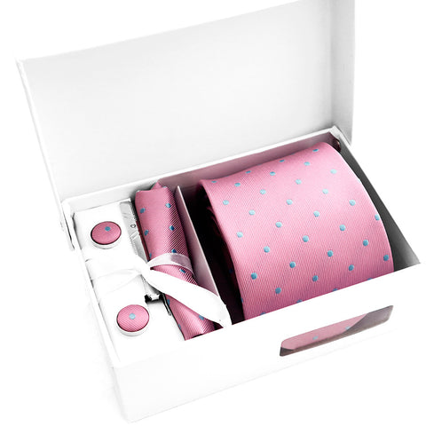 Set Juego de Corbata, Pañuelo, Mancornas y Pisacorbata para Hombres en Colombia