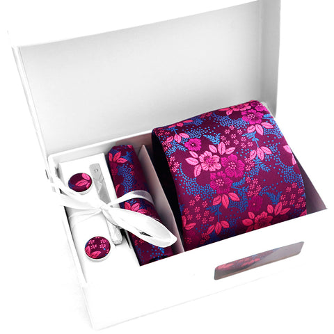 Set Juego de Corbata, Pañuelo, Mancornas y Pisacorbata para Hombres en Colombia