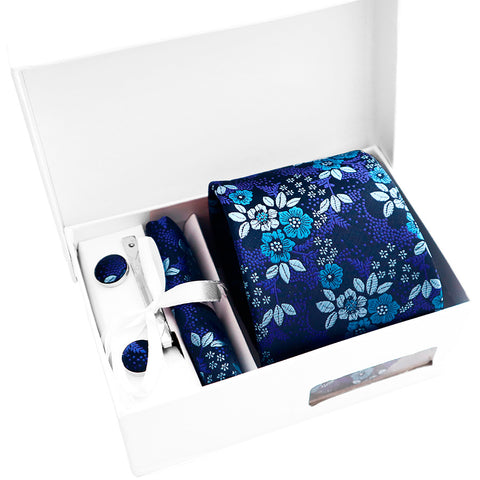 Set Juego de Corbata, Pañuelo, Mancornas y Pisacorbata para Hombres en Colombia
