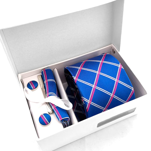 Set Juego de Corbata, Pañuelo, Mancornas y Pisacorbata para Hombres en Colombia