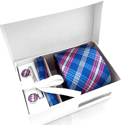 Set Juego de Corbata, Pañuelo, Mancornas y Pisacorbata para Hombres en Colombia