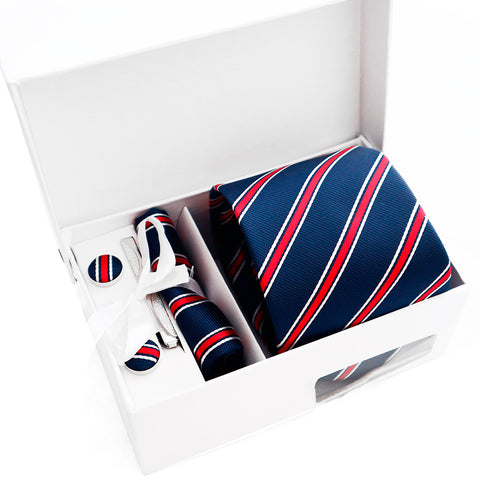 Set Juego de Corbata, Pañuelo, Mancornas y Pisacorbata para Hombres en Colombia